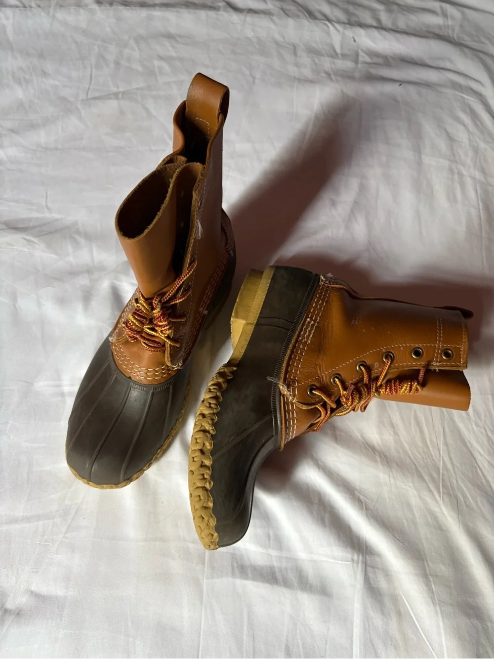 L.L. Bean Brown and Dark Brown Women’s Winter Duck Boots